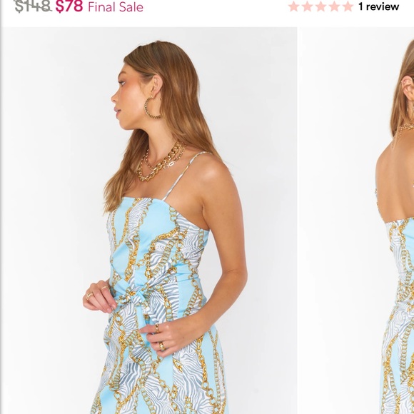 Show Me Your Mumu - Amara Dress in Zebra Chain. New with Tags, size medium. - Picture 4 of 12